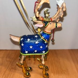 Patience Brewster 7 “ Dash Away Comet Christmas Reindeer Ornament Figure 2009